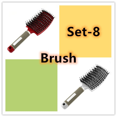 Hairbrush Anti Kit Brushy Women Detangler Hair Brush Bristle Nylon Scalp Massage Teaser Hair Brush Comb Hairbrush Anti Kit Brushy Women Detangler Hair Brush Bristle Nylon Scalp Massage Teaser Hair Brush Comb